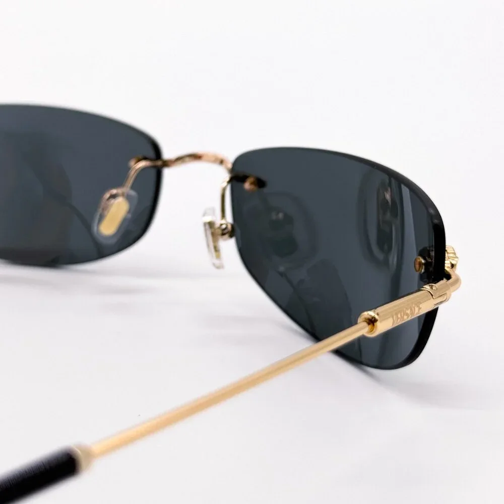 NEW VERSACE VE2279 1002/87 SUNGLASSES VE2279 100287 DARK GREY MOD 2279 1002/87